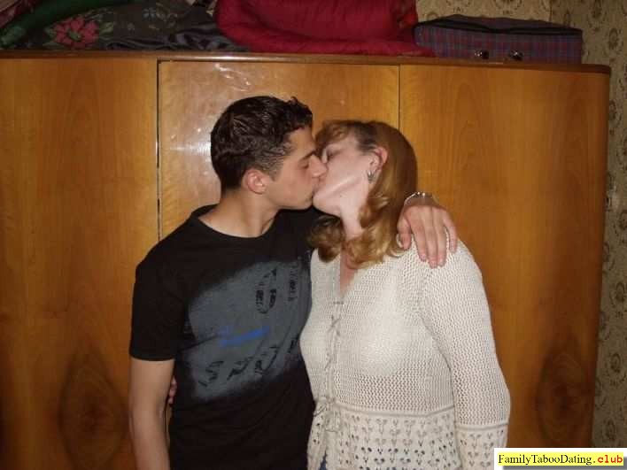 Russian Mom Marina Kissing With Her Real Son